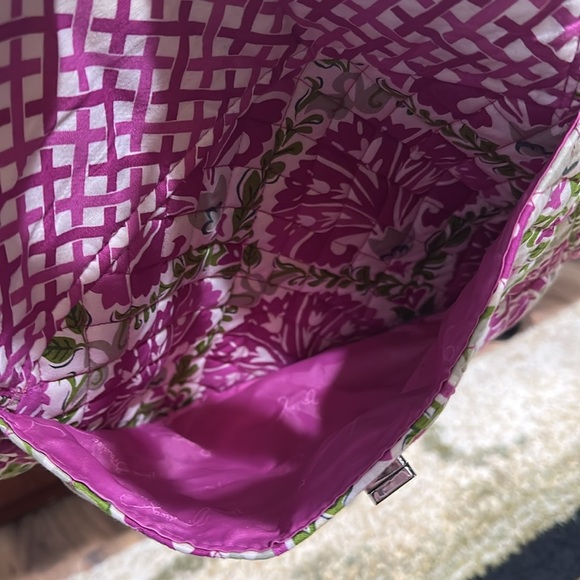 Vera Bradley Julep Tulip Diaper Multi Purpose Tote Briefcase Laptop Diaper Bag - Picture 4 of 12